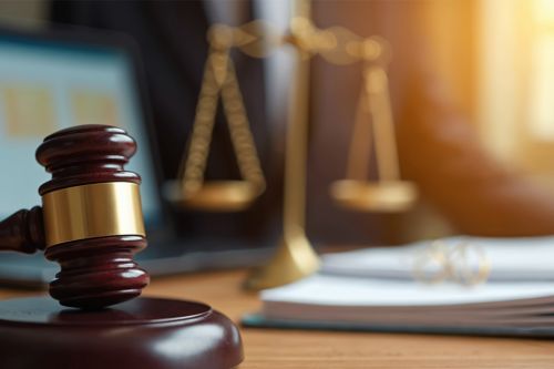 Richterhammer und Waage